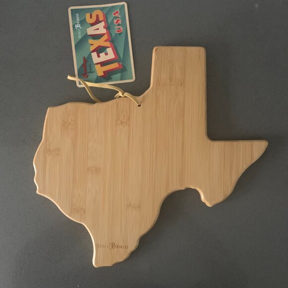 Texas charcuterie bamboo board NWT - Picture 2 of 5